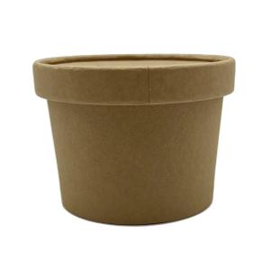 12oz Disposable Hot Soup Paper Cups or Bowls Paper Tubs with Paper Lids